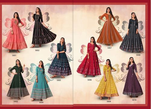 Kajal Style Fashion Colorbar 5001-5010 Price - 6750