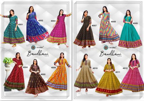 Aradhna Fashion Bandhani 4001-4012 Price - 7200