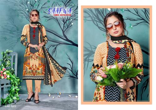 Madhav Fashion Saafwa Lawn Collection 5003 Price - 420