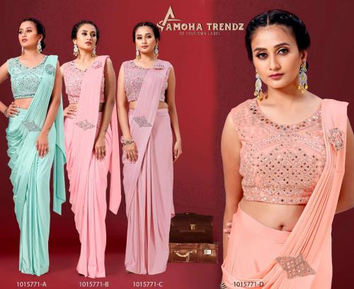 Aamoha Trendz Ready To Wear Designer Saree 1015771 Colors  Price - 7780