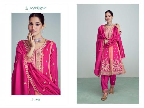 Aashirwad Creation Riwaaz 9706 Price - 2600