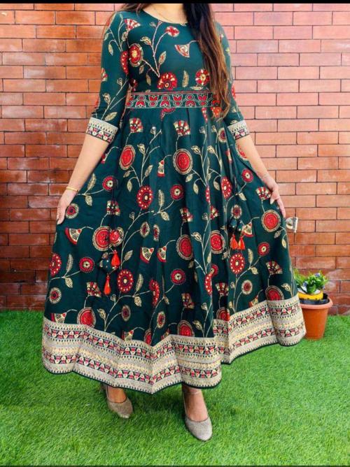 Non Catalog Printed Gown A Price - 799