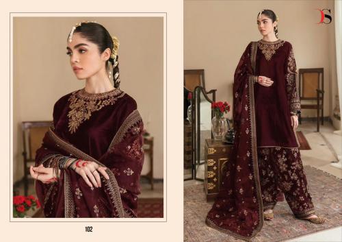 Deepsy Suit Maria.B Embroidered Velevt 102 Price - 1510