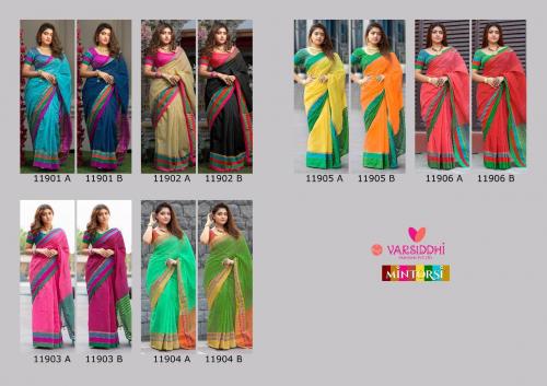 Mintorsi Banarasi Weaves Keshar Cotton 11901A-11906B Price - 7680
