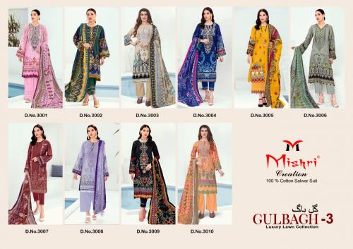 Mishri Creation Gulbagh 3001-3010 Price - 4400
