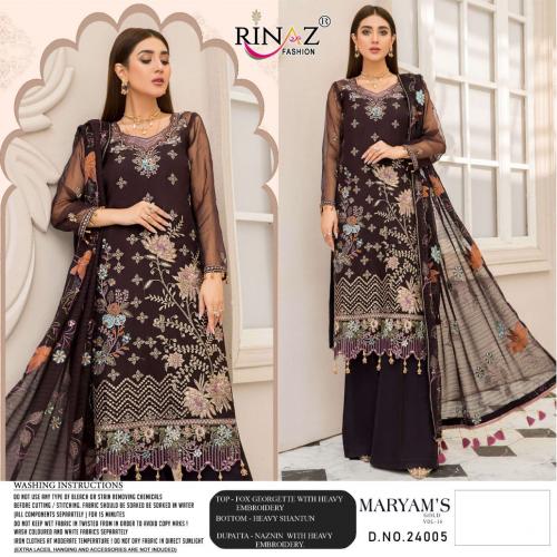 Rinaz Fashion Maryam's Gold 24005 Price - 1425