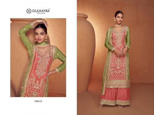 GULKAYRA DESIGNER SAHELI 7443-C Price - 2745