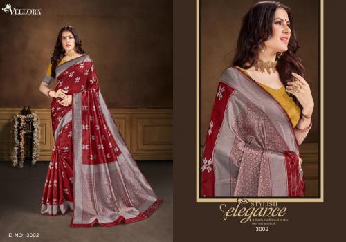 Vellora Saree Kavya Silk 3002 Price - 825