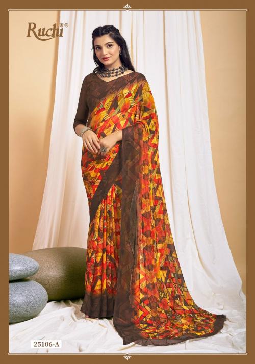 Ruchi Saree Star Chiffon 25106-A Price - 617