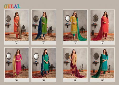 Kessi Fabrics Gulal 5501-5508 Price - 7192