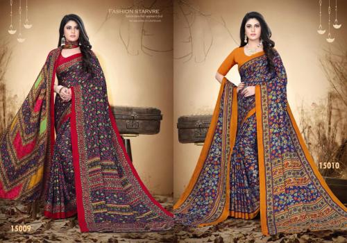 Silk Villa Saree Pashmina 15009-15010 Price - 1750