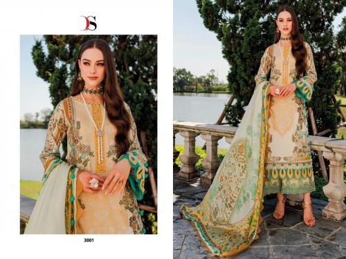 Deepsy Suit Firdous Solitaire 3001 Price - Chiffon Dup-749 , Cotton Dup-800