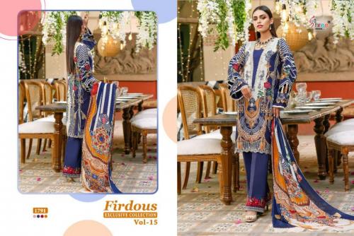 Shree Fab Firdous Exclusive Collection 1791 Price - Chiffon Dup-849 , Cotton Dup-901	