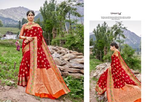 Lifestyle Saree Kashmiri Silk 61681  Price - 1215