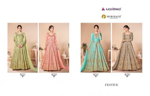 Aashirwad Creation Mor-Bagh Festive 7017-7020 Price - 10780