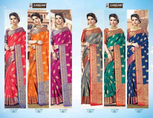 Sangam Saree Mehandi 1001-1006 Price - 6840