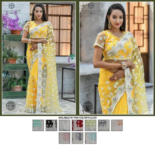 Motherland Net Designer Wedding Saree 1091 Price - 5725