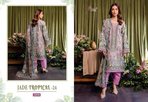 SHREE FAB JADE TROPICAL-24 3378 Price - Silver Dup- 600, Cotton Dup- 649