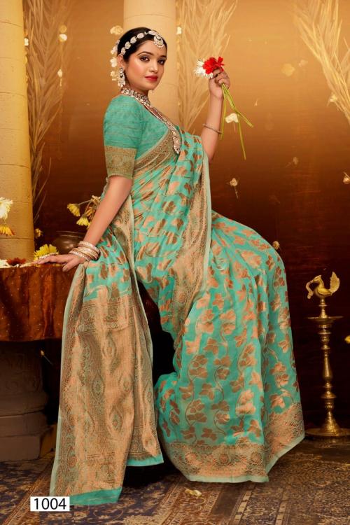 SAROJ SAREE ATLANTIC COTTON VOL-5 1004 Price - 395