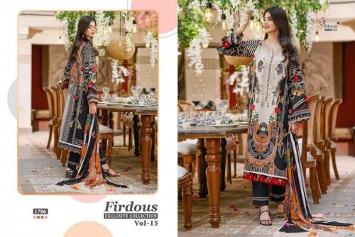Shree Fab Firdous Exclusive Collection 1786 Price - Chiffon Dup-849 , Cotton Dup-901	