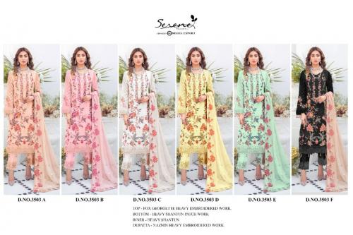 Serene Ramsha 3503 Colors  Price - 7494