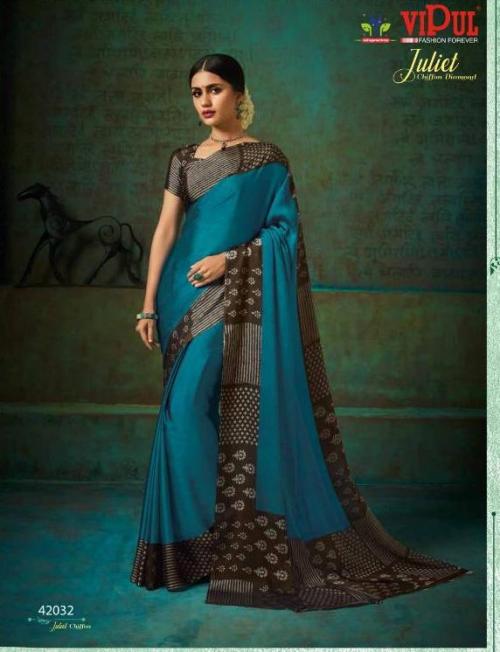 Vipul Saree Juliet Chiffon Diamond 42032 Price - 716