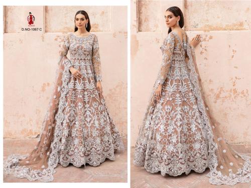 KB Series Boutique Collection Bridal Anarkali Gown KB-1067-C Price - 4195