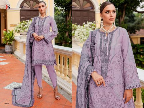 DEEPSY SUITS FIRDOUS QUEEN'S COURT - 7 6048 Price - CHIFFON DUP - 600, COTTON DUP - 649