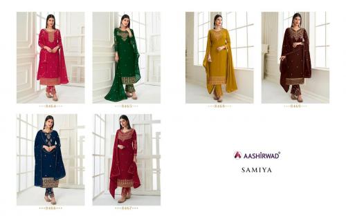 Aashirwad Creation Samiya 8464-8469 Price - 10170