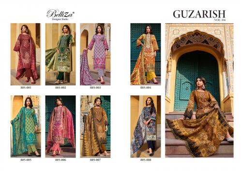BELLIZA DESIGNER GUZARISH VOL-4 885-001 TO 885-008 Price - 6240