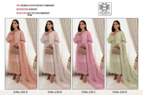 Shraddha Designer Mushq M-230 Colors Price - 5200