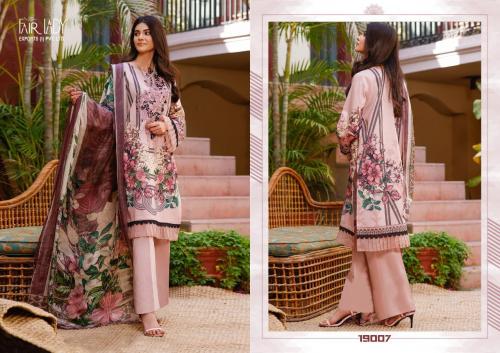 Fairlady Baroque Luxury Lawn Collection 19007 Price - Chiffon Dup-649 , Cotton Dup-675	