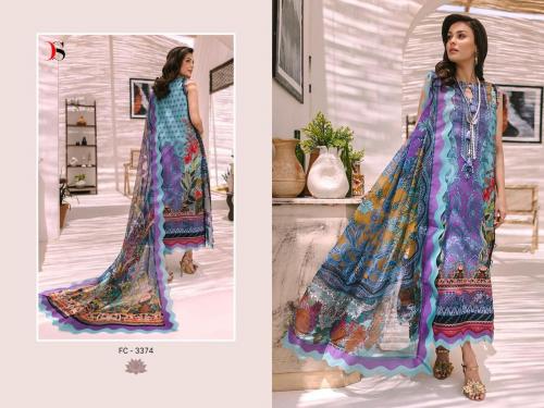 Deepsy Suit Firdous Classic Lawn 3374 Price - Cotton Dup -700 ,Chiffon -649