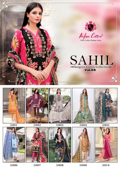 Nafisa Cotton Sahil 5001-5010 Price - 3700