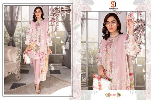 Shraddha Designer Marjjan 2006 Price - Chiffon Dup-675 , Cotton Dup-725	