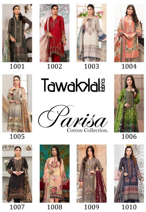 Tawakkal Fab Parisa Cotton Collection 1001-1010 Price - 3950