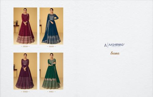 Aashirwad Creation Sana 9358-9361 Price - 9380