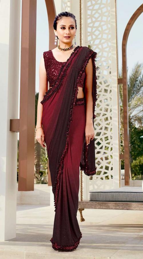 Aamoha Trendz Ready To Wear Designer Saree 101714 Colors 
