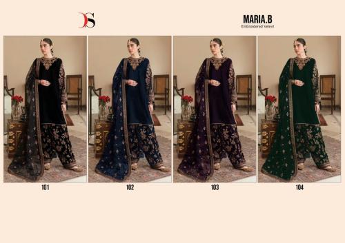 Deepsy Suit Maria.B Embroidered Velevt 101-104 Price - 6040