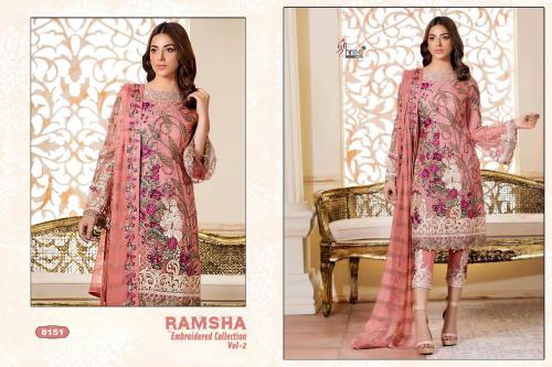 Shree Fabs Ramsha Embroidered Collection 8151