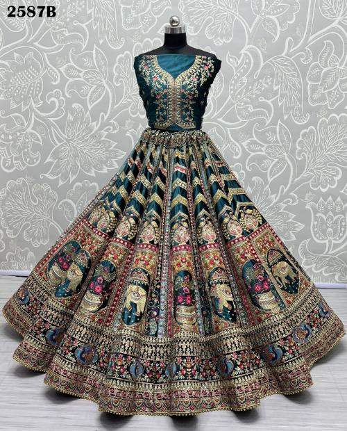Anjani Art Bridal Lehenga Choli 2587-B Price - 13199