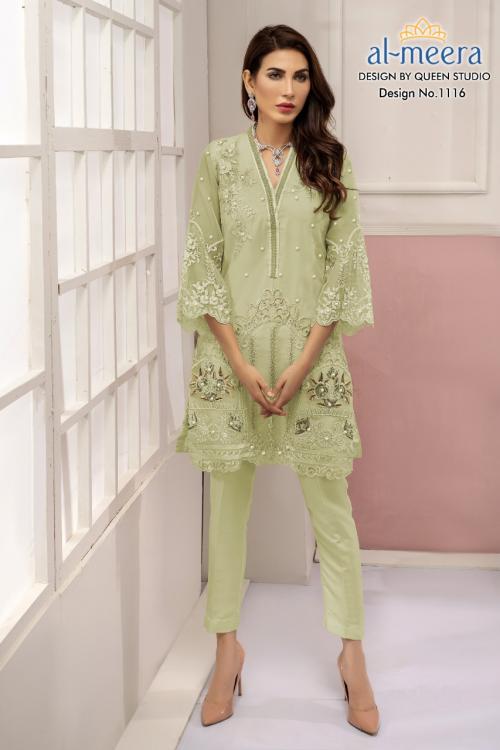 Al Meera Luxury Pret Collection 1116 Green Price - 1150