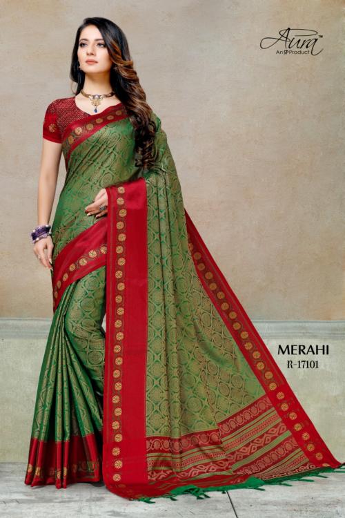 Aura Saree Merahi Silk 17101 Price - 915