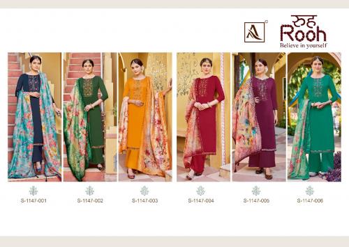 Alok Suit Rooh 1147-001 to 1147-006 Price - 5490