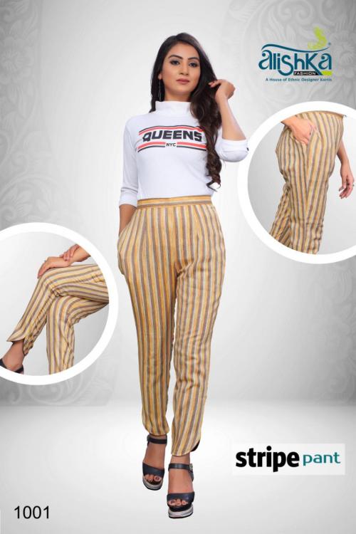 Alishka Fashion Stripe Pant 1001 Price - 345