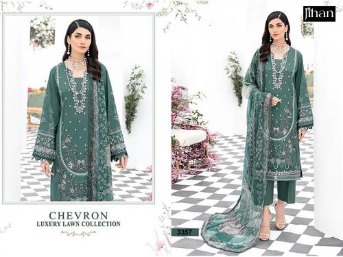 JIHAN CHEVRON LUXURY LAWN COLLECTION 3357 TO 3357-B