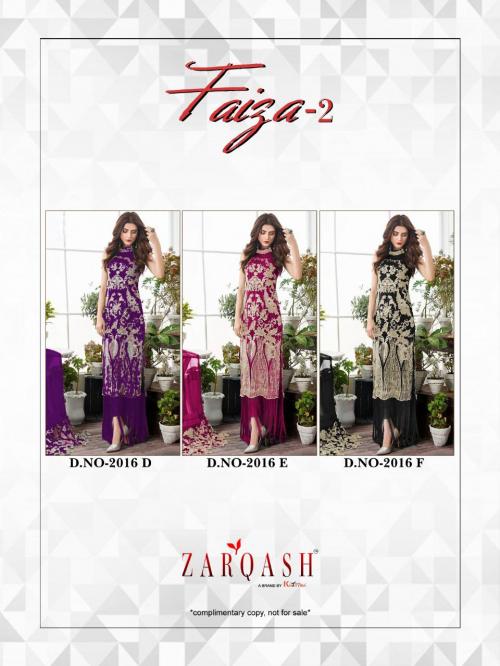Khayyira Suits Zarqash Faiza 2016 Colors  Price - 3750
