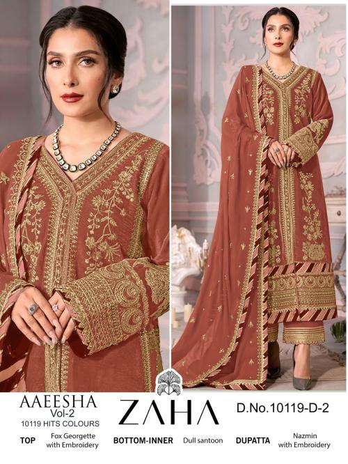 ZAHA AAEESHA VOL-2 10119-D-2 Price - 1399