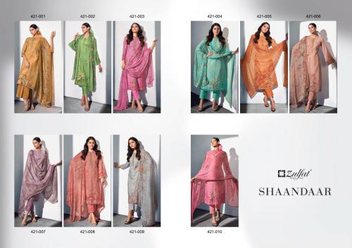 Zulfat Designer Shaandaar 421-001 to 421-010 Price - 5450