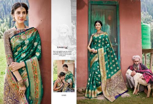Lifestyle Saree Kashmiri Silk 61685 Price - 1215